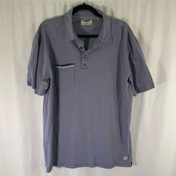 Linksoul Polo Shirt Men XL Grey Short Sleeve Tempus Fugit Collared Luxury Cotton - Picture 1 of 8